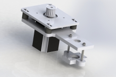 Servo motor mount for scooter dolly